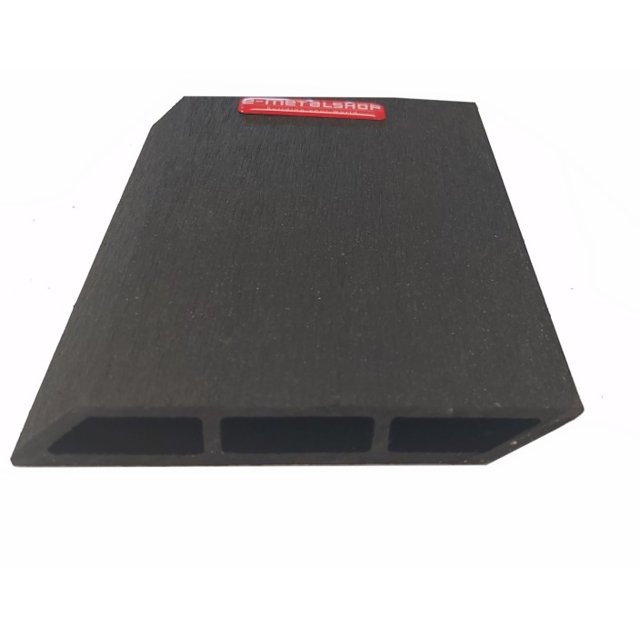 Τάβλα Συνθετικής περίφραξης DECK WPC 12 Μαύρη Black Dedron 20x120x3600 (λοξή βέργα) κωδ. 2071-12 (τιμή βέργας)