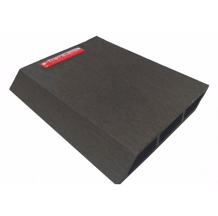 Τάβλα Συνθετικής περίφραξης DECK WPC 12 Μαύρη Black Dedron 20x120x3600 (λοξή βέργα) κωδ. 2071-12 (τιμή βέργας)