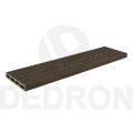 Τάβλα Συνθετικής περίφραξης WPC 2041-13 καφέ (COFFEE) με ανάγλυφα νερά ξύλου 3D Dedron 20x130x3900mm κωδ. 2041-13 (παλαιό 2065) (τιμή βέργας)