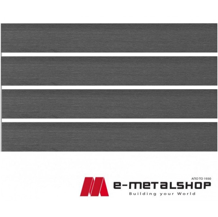 Τάβλα Συνθετικής περίφραξης WPC 2503-15 Γκρί  Grey Dedron 25x150x3600mm κωδ. 2503-15 (τιμή βέργας)