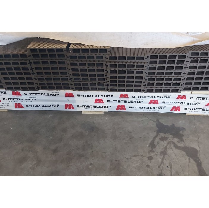 Συνθετικό πάτωμα DECK WPC γκρι σκούρο 25x150x3900mm (η τιμή αφορά το τετραγωνικό μέτρο)