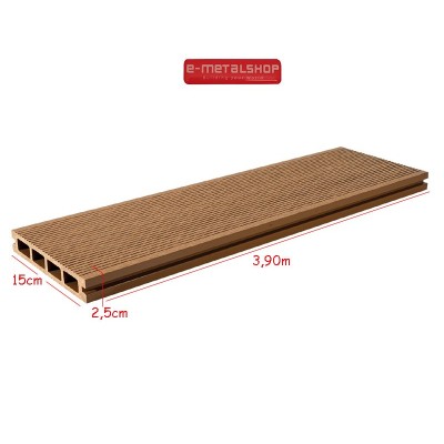 Συνθετικό πάτωμα DECK  WPC Δρυς 25x150x3900mm (η τιμή αφορά το τετραγωνικό μέτρο)
