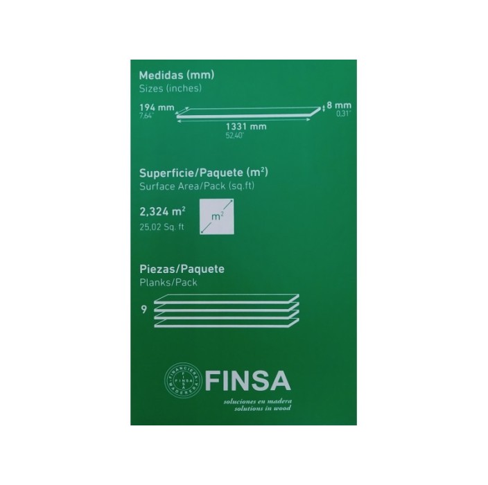Δάπεδο laminate Pausa purefloor Finsa 8mm (τιμή τετραγωνικού)