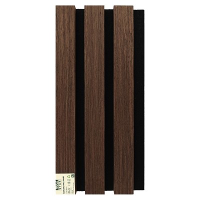 Σανίδα ηχομονωτική (Acoustic wall panel I) 21x600x2800 πηχάκια με καπλαμά χρώμα καφέ κωδ. K2 τιμή φύλλου 1,68m2