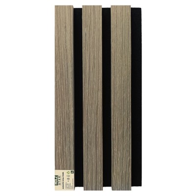 Σανίδα ηχομονωτική (Acoustic wall panel I) 21x600x2800 πηχάκια με καπλαμά χρώμα λαδί κωδ. K3 τιμή φύλλου 1,68m2