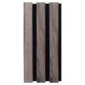 Σανίδα ηχομονωτική (Acoustic wall panel I) 21x600x2800 πηχάκια με καπλαμά χρώμα καφέ κωδ. K4 τιμή φύλλου 1,68m2