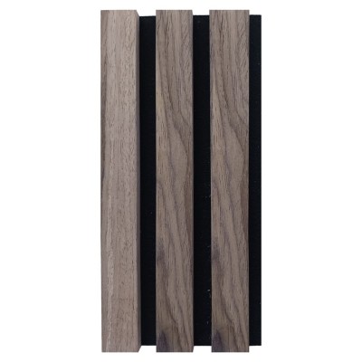Σανίδα ηχομονωτική (Acoustic wall panel I) 21x600x2800 πηχάκια με καπλαμά χρώμα καφέ κωδ. K4 τιμή φύλλου 1,68m2