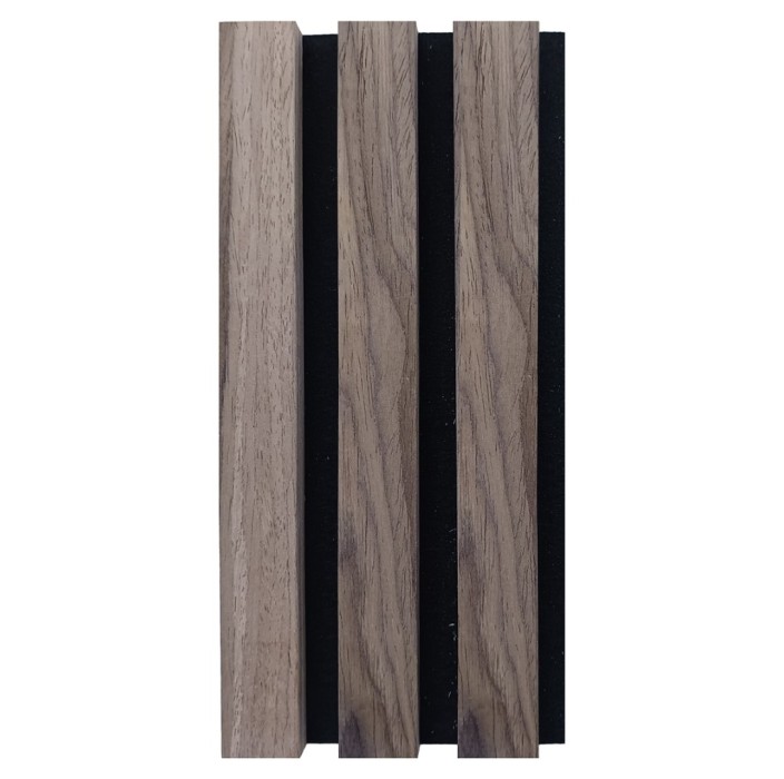 Σανίδα ηχομονωτική (Acoustic wall panel I) 21x600x2800 πηχάκια με καπλαμά χρώμα καφέ κωδ. K4 τιμή φύλλου 1,68m2