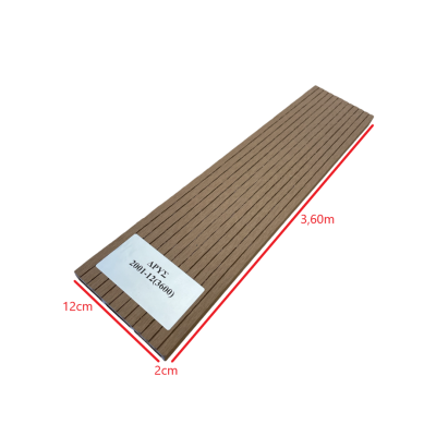 Τάβλα Συνθετικής περίφραξης WPC 12 Δρυς Dedron 20x120x3600mm κωδ. 2001-12 (τιμή βέργας)