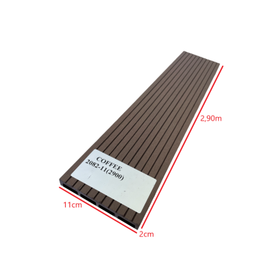 Τάβλα Συνθετικής περίφραξης WPC 2082-11 Καφέ Coffee Dedron 20x110x2900mm (τιμή βέργας) 