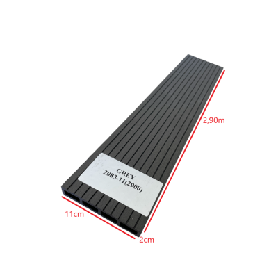 Τάβλα Συνθετικής περίφραξης WPC 2083-11 Γκρι Dedron 20x110x2900mm (τιμή βέργας) 
