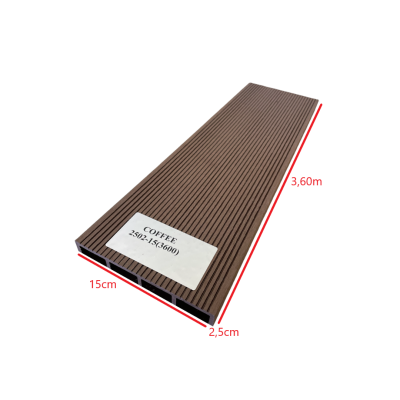 Τάβλα Συνθετικής περίφραξης WPC 2502-15 Καφέ Coffee Dedron 25x150x3600mm κωδ. 2502-15 (τιμή βέργας)