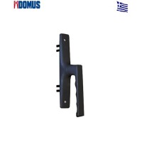 Σπανιολέτα D-fender ορθογώνια λεβιέ 180° μαύρη (75281Μ) Domus