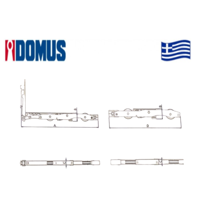 Βασικό Κιτ Ράουλων D-LIFT 200kg 71220 Domus