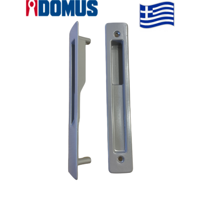 DSL χούφτες σετ για δίφυλλο Ασημί Domus (7842SP)