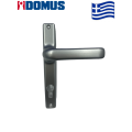 Πόμολο με πλάκα ασημί Domus 6145SP