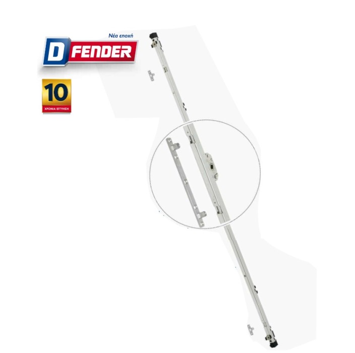 Καρέ D-FENDER 4 Κλειδωμάτων για λαβή καρέ ALUMIL 14000 (74402) Domus
