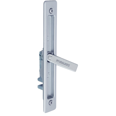 Κλειδαριά λεβιέ D-FENDER για στενά προφίλ Silver (75152S) Domus