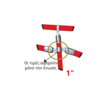 Ένωση κουπαστής για στρογγυλούς σωλήνες 1"