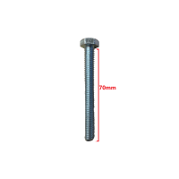 Βίδα 933 DIN γαλαβανιζέ εξάγωνη 8*70mm