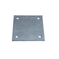Φλάτζα για κοιλοδοκό γαλβανιζέ με τρύπες 120x120x5