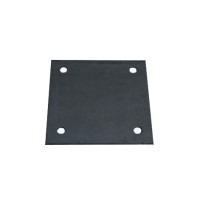 Φλάτζα για κοιλοδοκό μαύρη με τρύπες 250x250x8