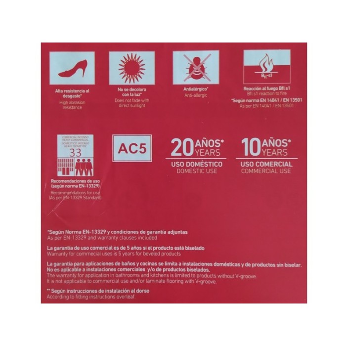 Δάπεδο laminate Paradise Supreme-2V 8mm (τιμή τετραγωνικού)