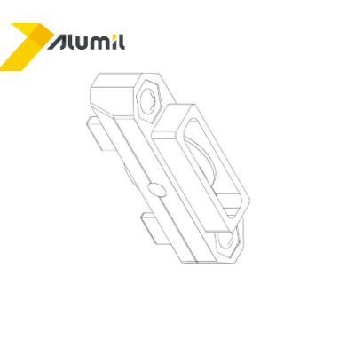Ράουλο αλουμινίου μονό Μ9008 Alumil 6002900800