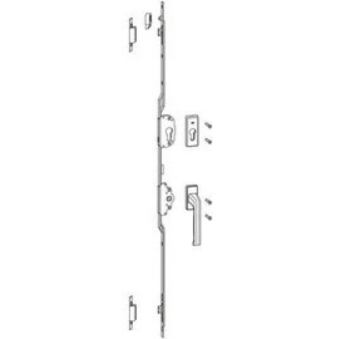Κλειδαριά συρομένου 1600 mm BS15 με κλείδωμα 2 σημείων σε θέση κυλίνδρου 6301538600