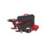 ΣΕΤ ΕΡΓΑΛΕΙΩΝ POWERPACK REDLINK PLUS Milwaukee M18 BPP2C-402C και σε 6 άτοκες δόσεις