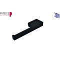 Λαβή μικρή 170mm,με καρέ 7x7,Μακεδονικής μαύρη (HA-1700)