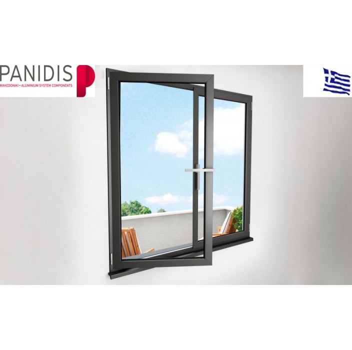 Λαβή μεσαία 210mm,με καρέ 7x7,Μακεδονικής inox ανοδίωση (HA-2100)
