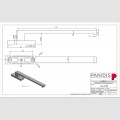 Λαβή μεγάλη 275mm ,με καρέ 10x10, Μακεδονικής μαύρη ανοδίωση (HA-2750)