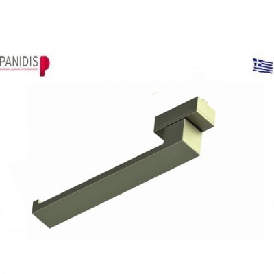 Λαβή μεσαία 210mm,με καρέ 7x7,Μακεδονικής φυσική ανοδίωση (HA-2105)