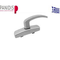 Σπανιολέτα ανοιγόμενου τζαμιού XS-700A Μακεδονικής φυσική ανοδίωση (ασημί)