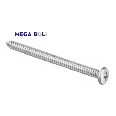 Λαμαρινόβιδα 10x4 (4,8x100) ψωμάκι γαλβανιζέ σταυρού.