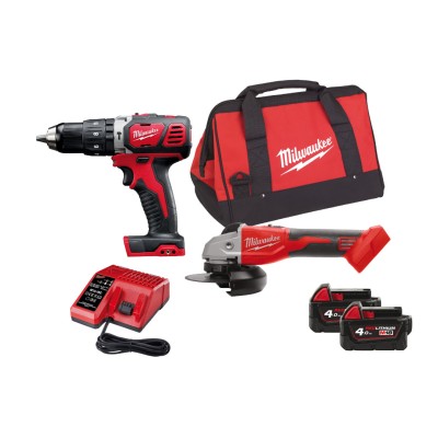 M18 BPPSAG-402B POWERPACK 18V SET ΚΡΟΥΣΤΙΚΟ ΔΡΑΠΑΝΟΚΑΤΣΑΒΙΔΟ + ΓΩΝΙΑΚΟΣ ΤΡΟΧΟΣ Ø 125 MM (3929145)