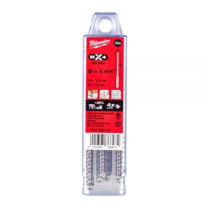 ΤΡΥΠΑΝΙΑ SDS PLUS SET 10τμχ. 7x160 4ΚΟΠΩΝ  4932352044