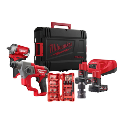 SET M12 FUEL™ FPP2BP-602X ΜΠΟΥΛΟΝΟΚΛΕΙΔΟ ½˝ + ΠΙΣΤΟΛΕΤΟ SDS-PLUS 4933481029