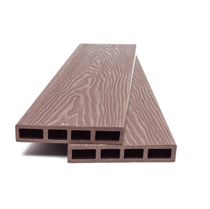 Τάβλα Συνθετικού Deck WPC περίφραξης νέας γενιάς 3D νερά ξύλου 9040 L.Brown 20x120x3600mm (τιμή βέργας)