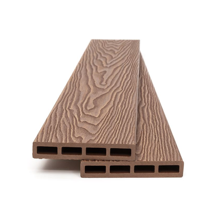 Τάβλα Συνθετικού Deck WPC περίφραξης νέας γενιάς 3D νερά ξύλου 90155 Teak 20x120x3600mm (τιμή βέργας)