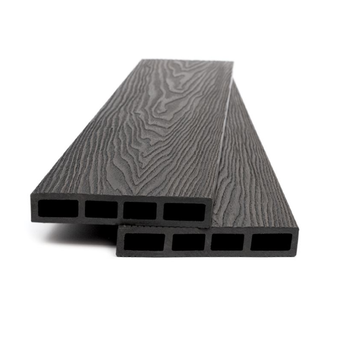Τάβλα Συνθετικού Deck WPC περίφραξης νέας γενιάς 3D νερά ξύλου 9050 Γρκί σκούρο 20x120x3600mm (τιμή βέργας)