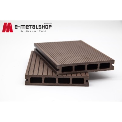 Συνθετικό Deck WPC δαπέδου 110 καφέ σκούρο 25x145x3600mm (η τιμή αφορά το τετραγωνικό μέτρο)