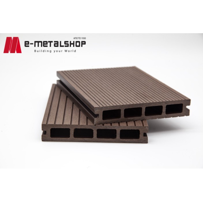 Συνθετικό Deck WPC δαπέδου 110 καφέ σκούρο 25x145x3600mm (η τιμή αφορά το τετραγωνικό μέτρο)