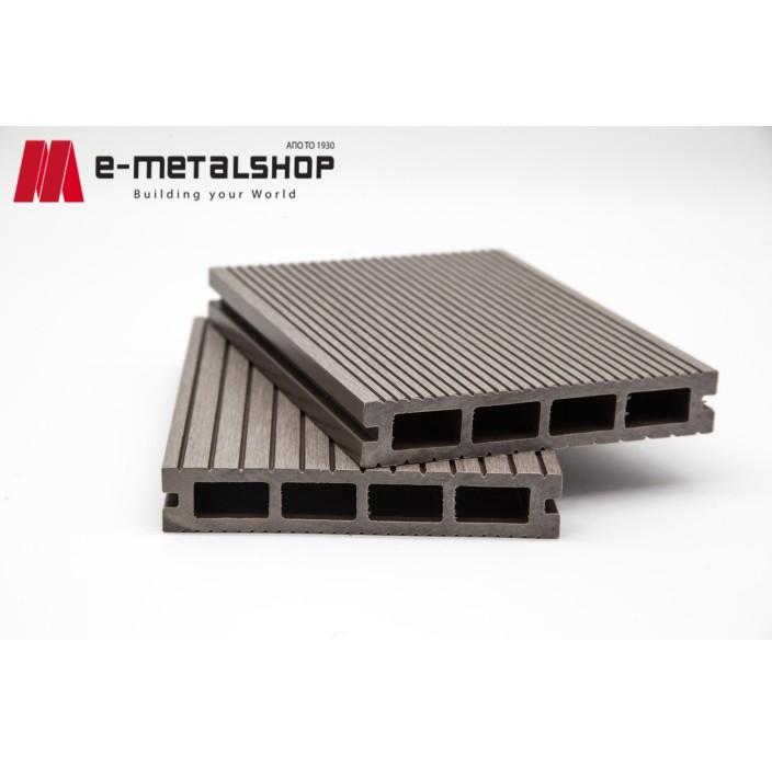 Συνθετικό Deck WPC δαπέδου 50 γκρί ανθρακί 25x145x3600mm (η τιμή αφορά το τετραγωνικό μέτρο)