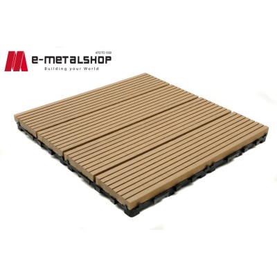 Συνθετικό πλακάκι Deck WPC 150 μελί 30x30x2,50cm (η τιμή αφορά το τ.μ.)