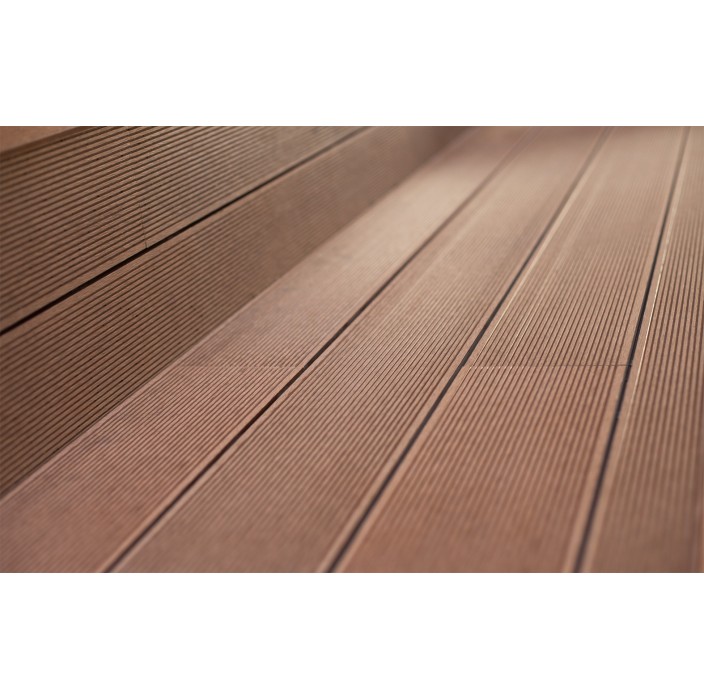 Συνθετικό Deck WPC δαπέδου 40 καφέ ανοιχτό 25x145x3600mm (η τιμή αφορά το τετραγωνικό μέτρο)
