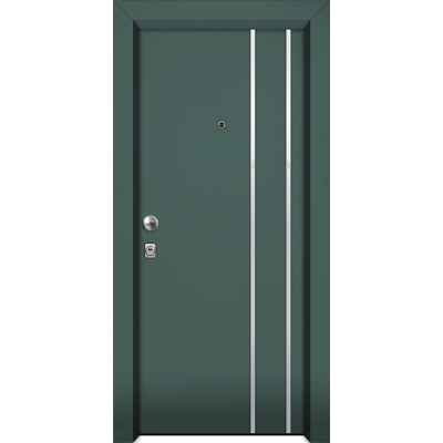 Πόρτα ασφαλείας αλουμινίου Inox Nexus A212