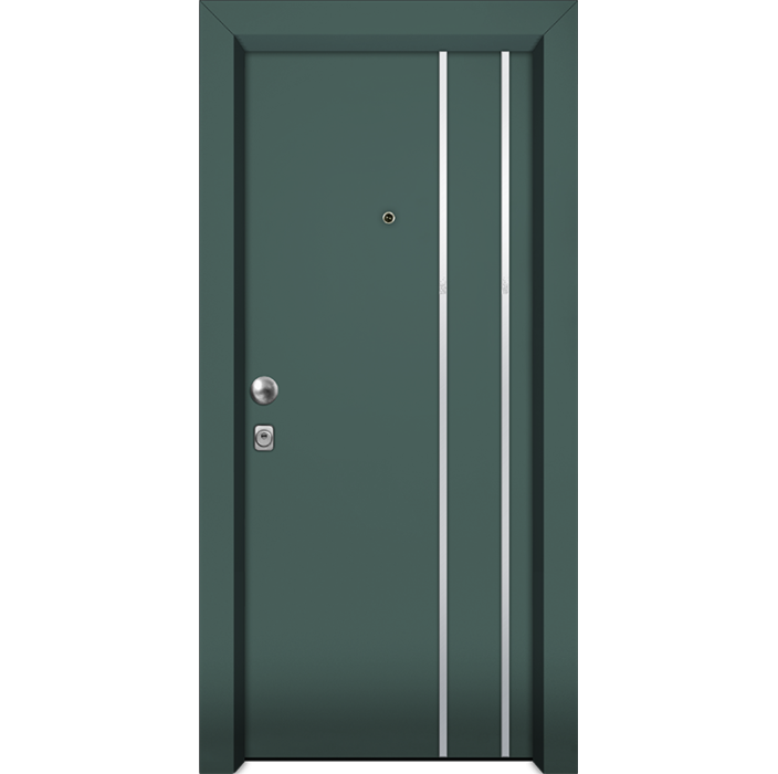 Πόρτα ασφαλείας αλουμινίου Inox Nexus A212