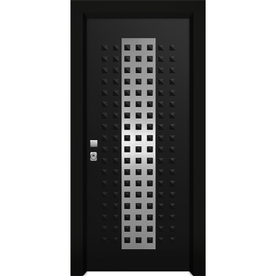 Πόρτα ασφαλείας αλουμινίου Inox Nexus A213